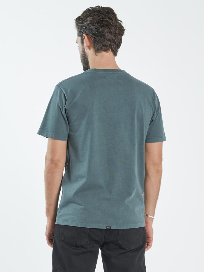 Two Tone Merch Fit Tee - Vintage Teal
