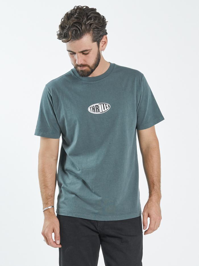Two Tone Merch Fit Tee - Vintage Teal