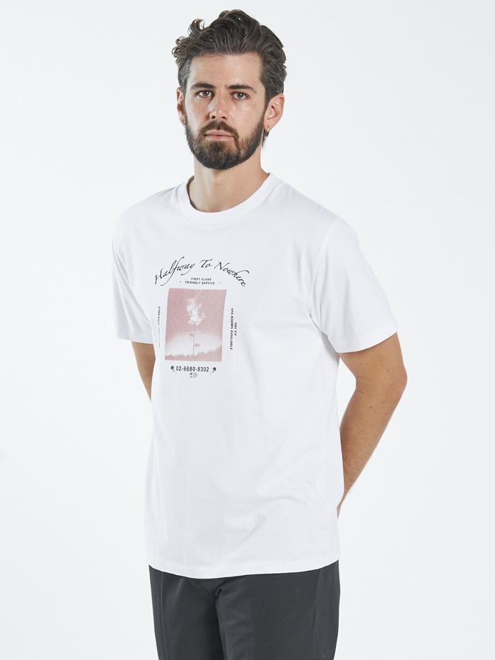 Halfway To Nowhere Merch Fit Tee - White
