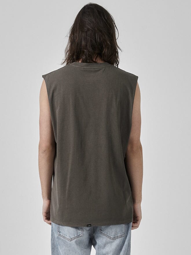 Minimal Thrills Merch Fit Muscle Tee - Canteen