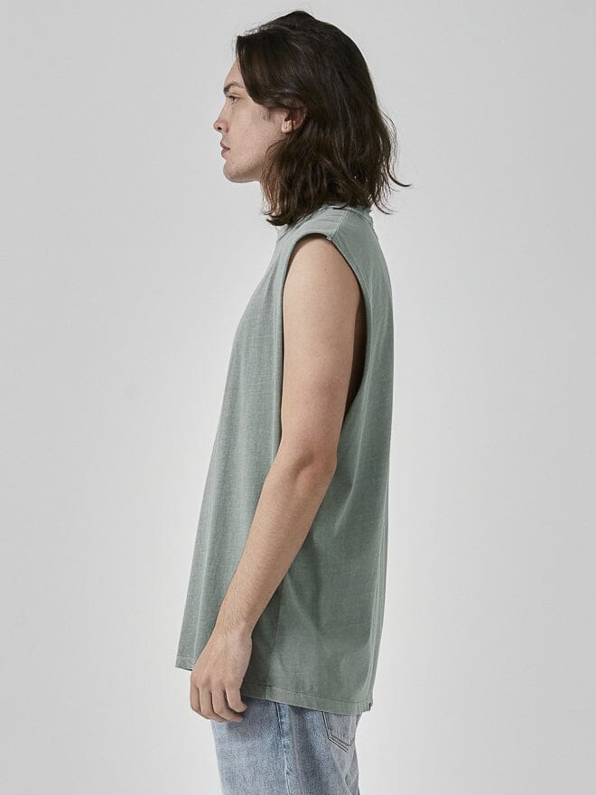 Minimal Thrills Merch Fit Muscle Tee - Seaglass Green