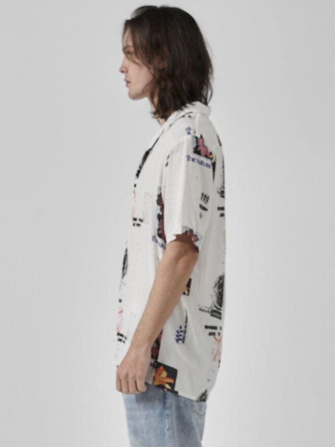 Nature Of Reality Bowling Shirt - Dirty White