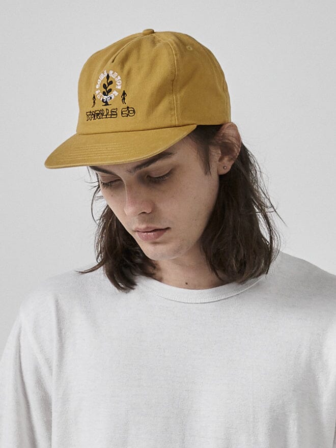 Natural Gravitation 5 Panel Cap - Mineral Yellow