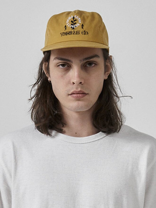 Natural Gravitation 5 Panel Cap - Mineral Yellow