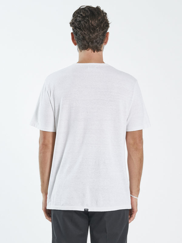 Hemp Lightweight Merch Fit Pocket Tee - Dirty White