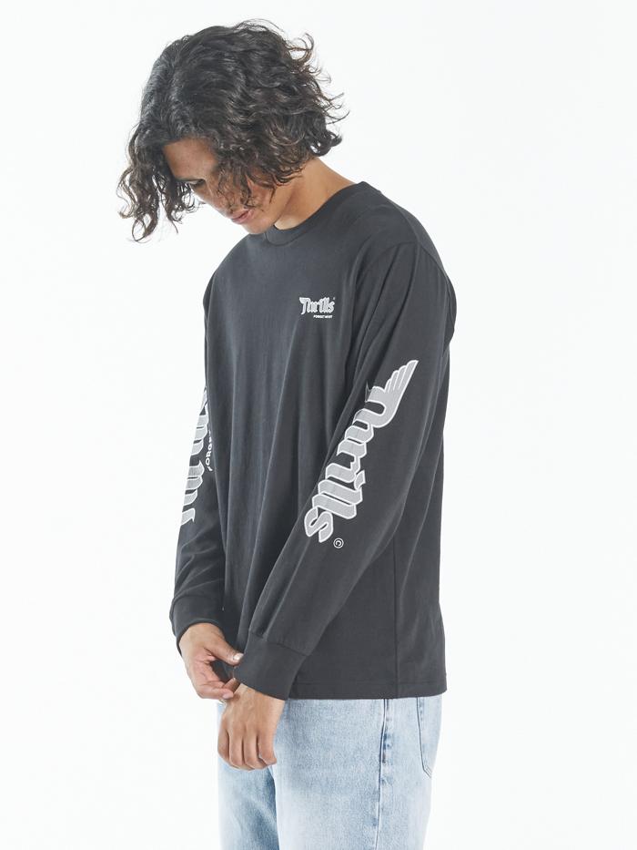 Forget Me Not Merch Fit Long Sleeve Tee - Black