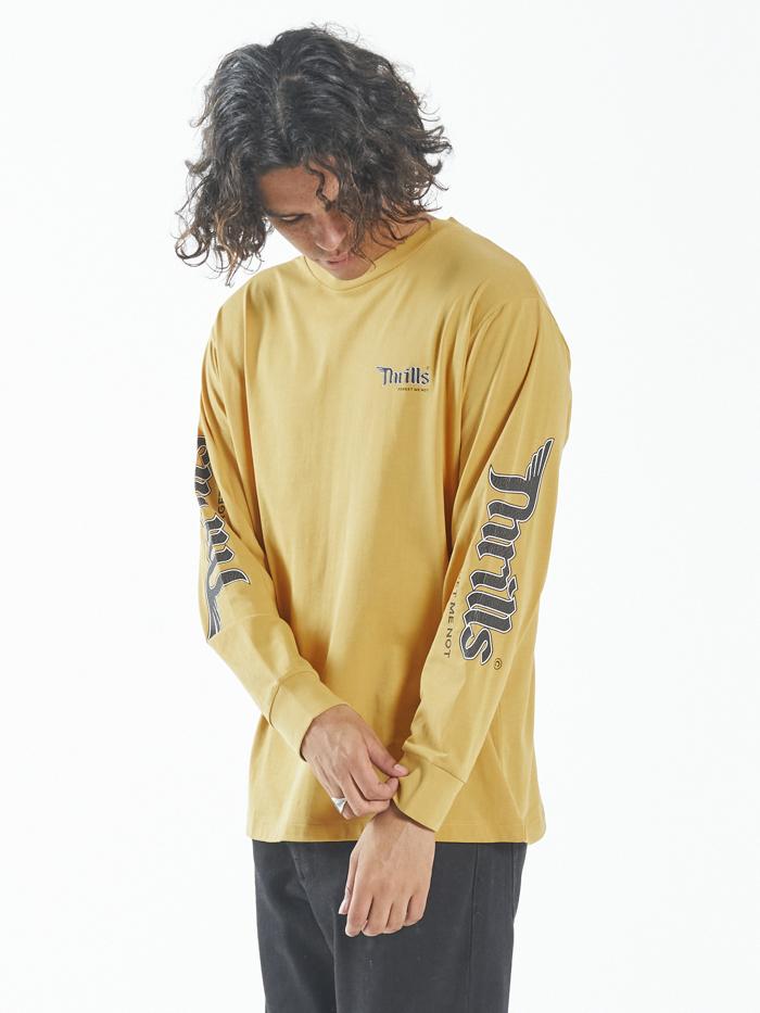 Forget Me Not Merch Fit Long Sleeve Tee - Mineral Yellow