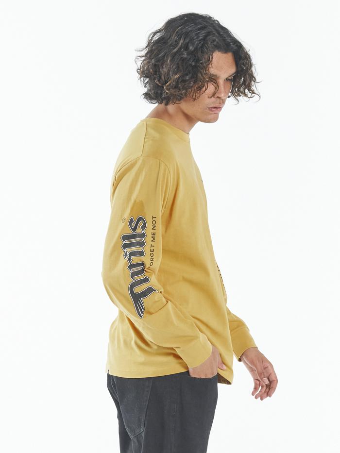 Forget Me Not Merch Fit Long Sleeve Tee - Mineral Yellow