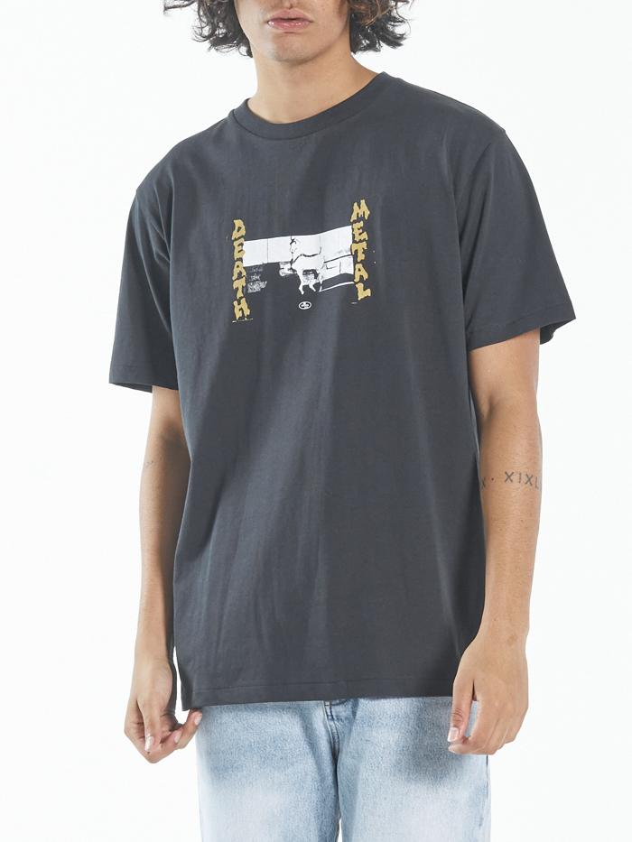 Death Metal Merch Fit Tee - Washed Black