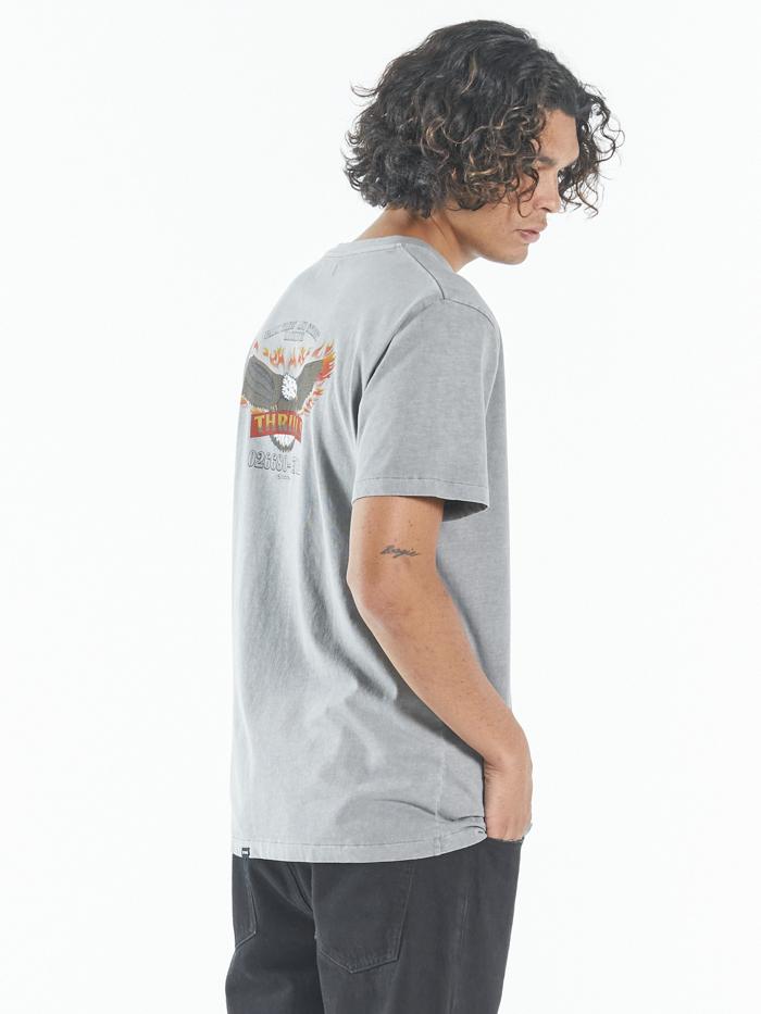 Wings Of Fire Merch Fit Tee - Washed Grey