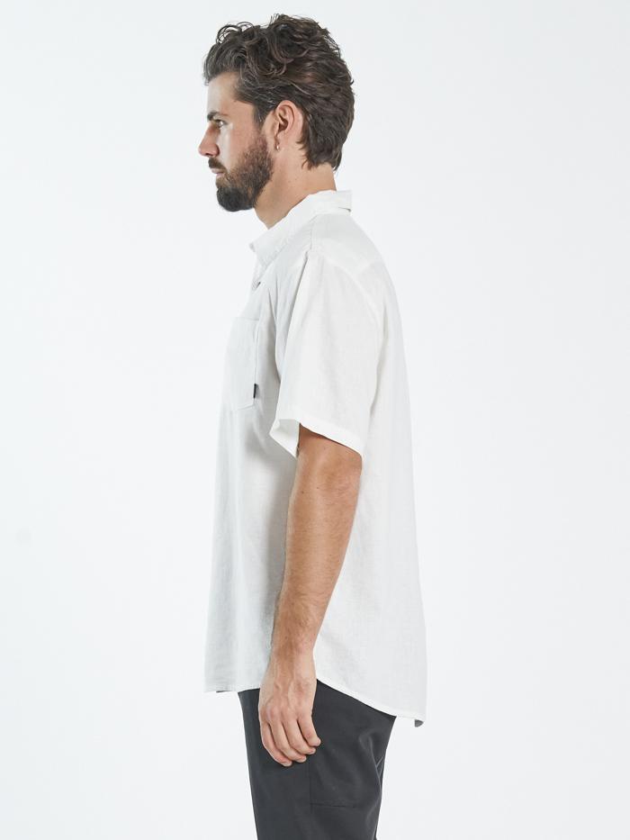 Hemp Minimal Thrills Short Sleeve Shirt - Dirty White