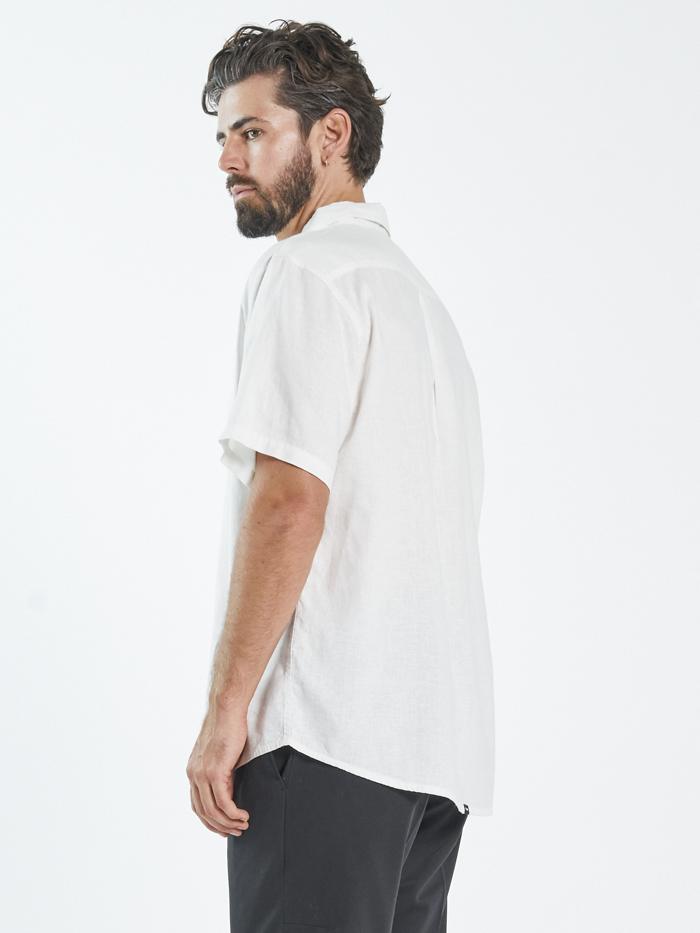 Hemp Minimal Thrills Short Sleeve Shirt - Dirty White