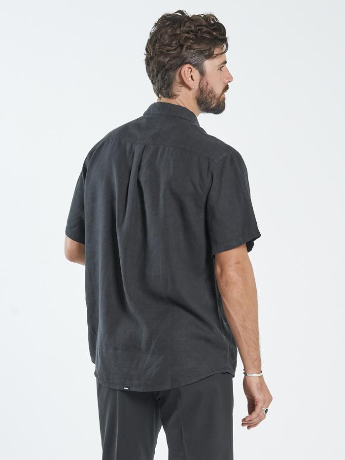 Hemp Minimal Thrills Short Sleeve Shirt - Black