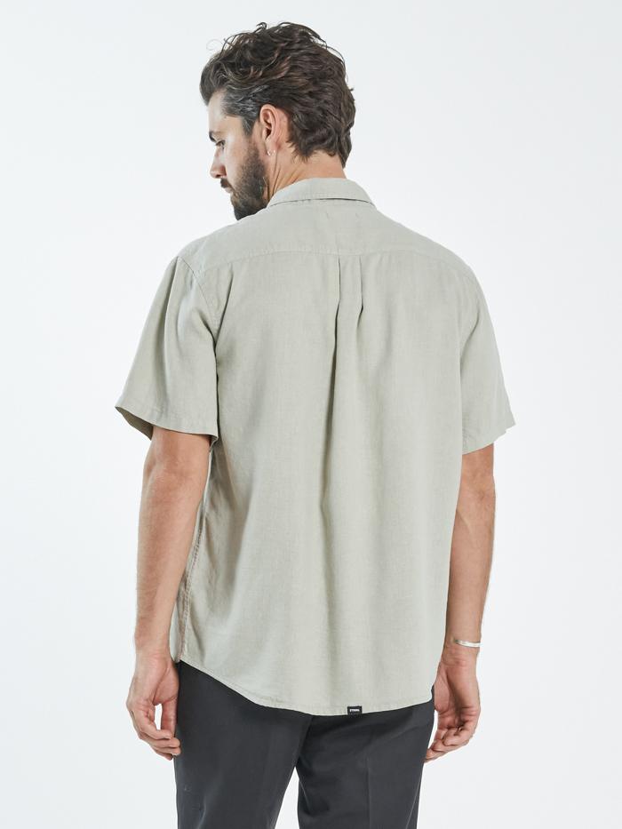Hemp Minimal Thrills Short Sleeve Shirt - Eucalyptus