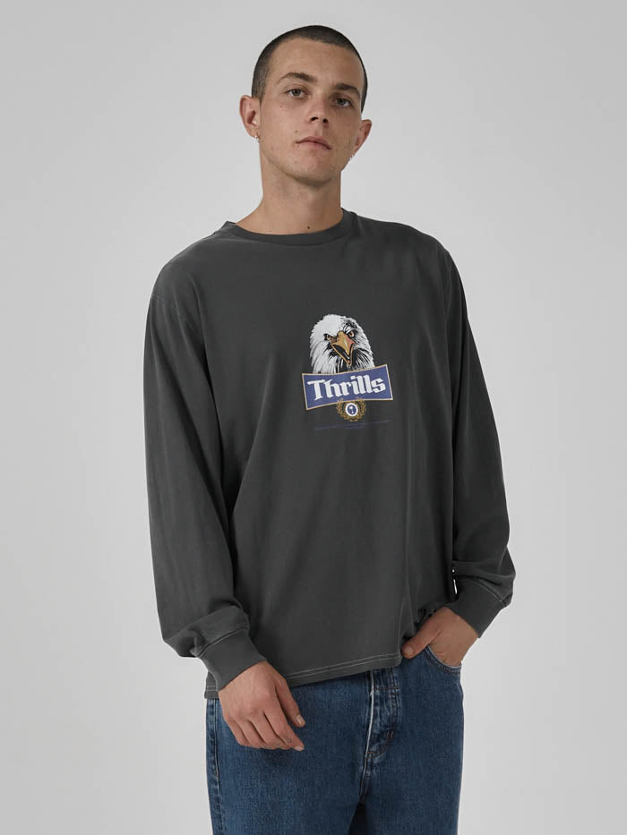Rise Above Merch Fit Long Sleeve Tee - Merch Black