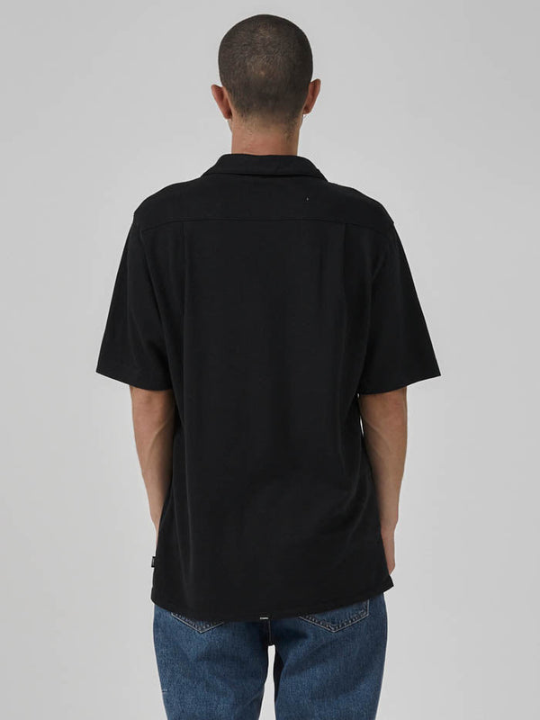 Hemp Some Kind Of Paradise Bowling Shirt - Black