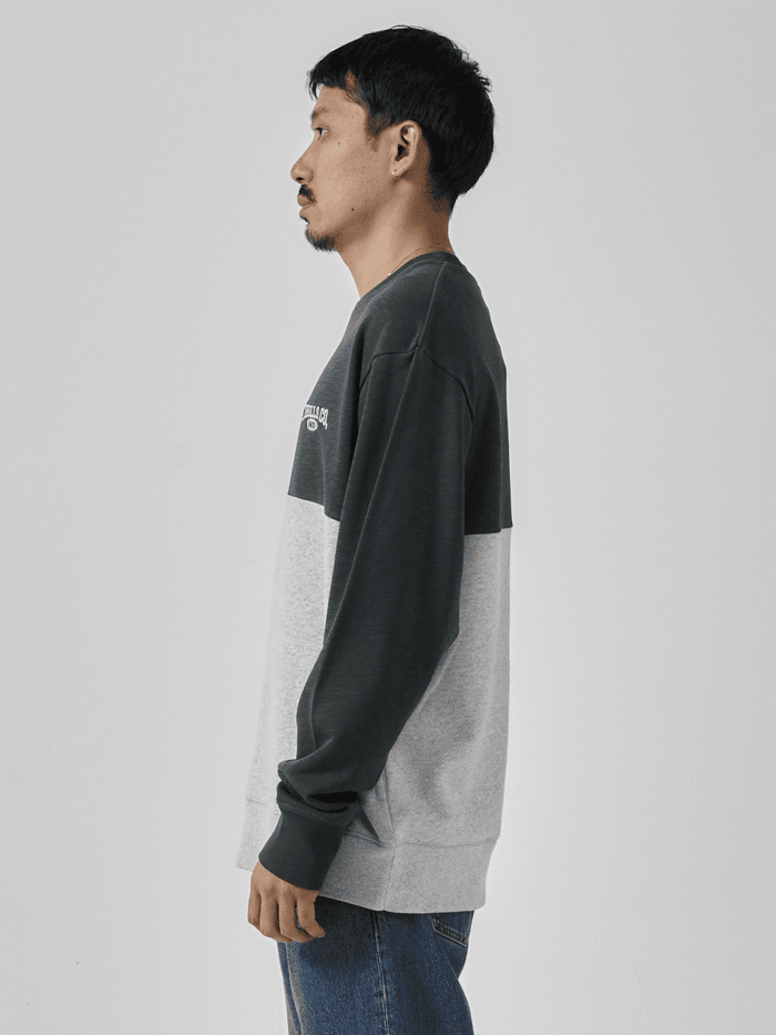 Recruit Oversize Panel Crew - Snow Marle