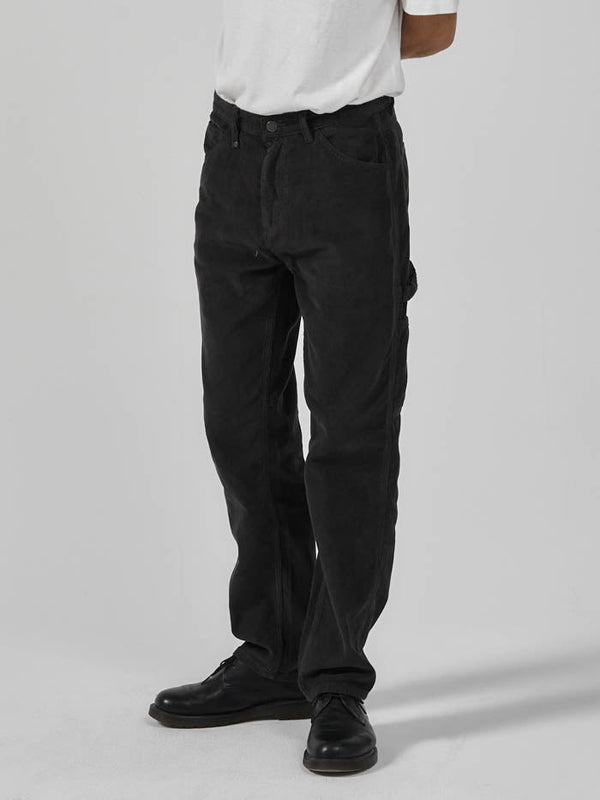 Dockers Alpha UK  Tapered Black Corduroy Trousers