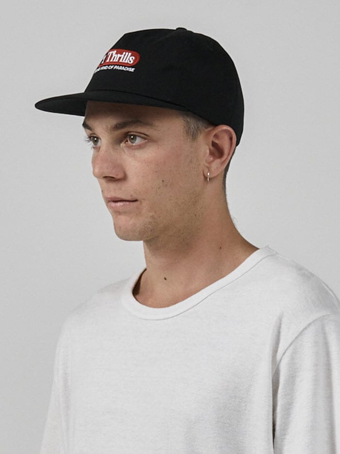 Series Embro 5 Panel Cap - Black