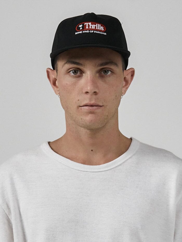 Series Embro 5 Panel Cap - Black