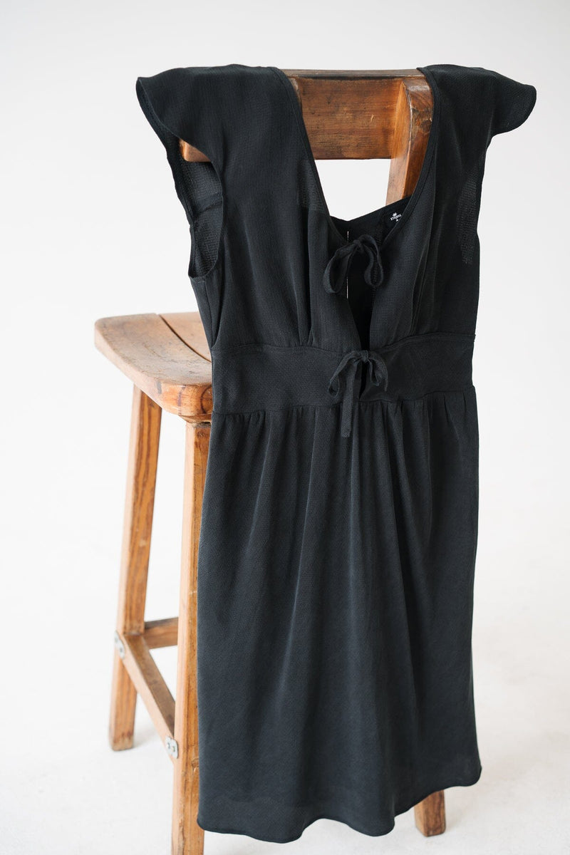 Indra Mini Slip Dress - Antique Black