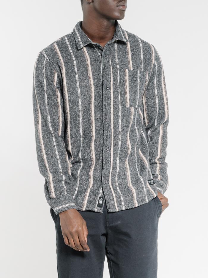 Work Shop Long Sleeve Flannel Shirt - Dark Grey