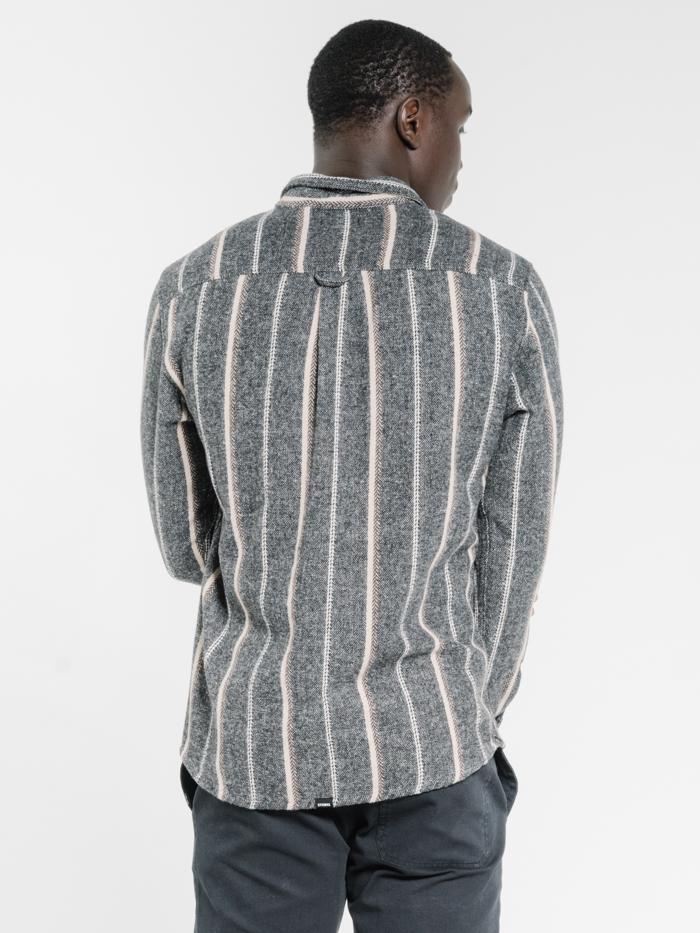 Work Shop Long Sleeve Flannel Shirt - Dark Grey