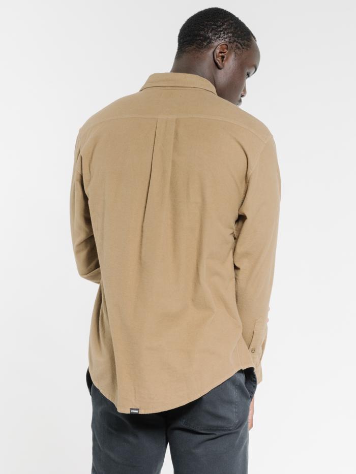 Minimal Thrills Oversized Long Sleeve Shirt - Moss