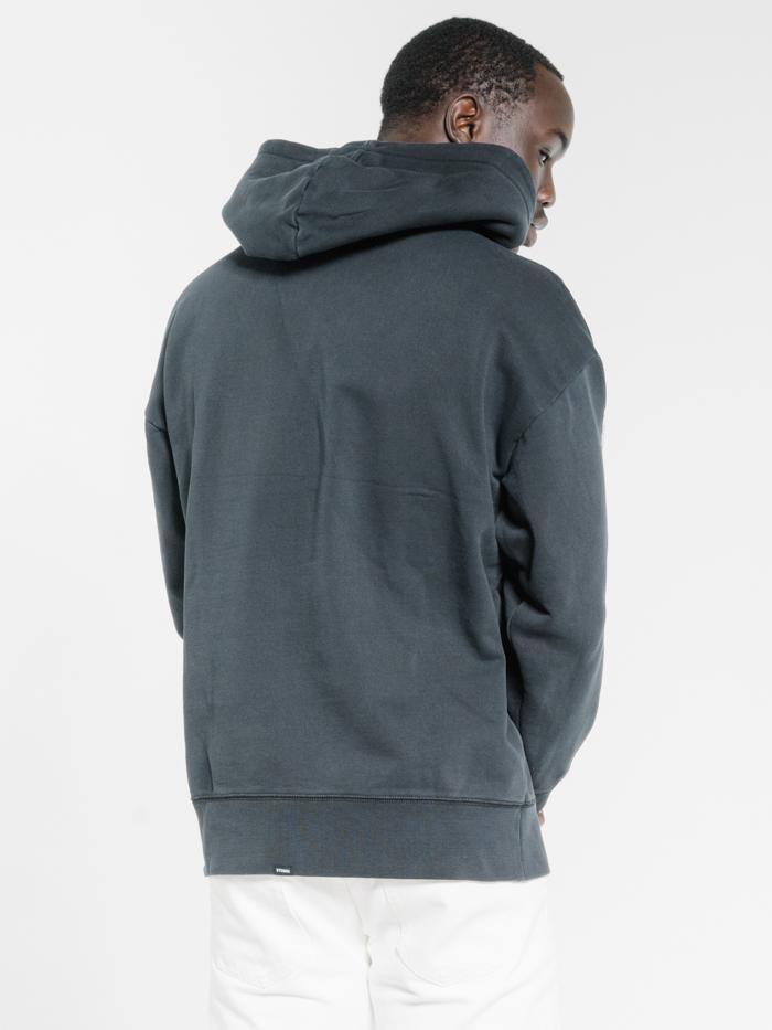 Hard Fast Loud Slouch Pull On Hood - Washed Black