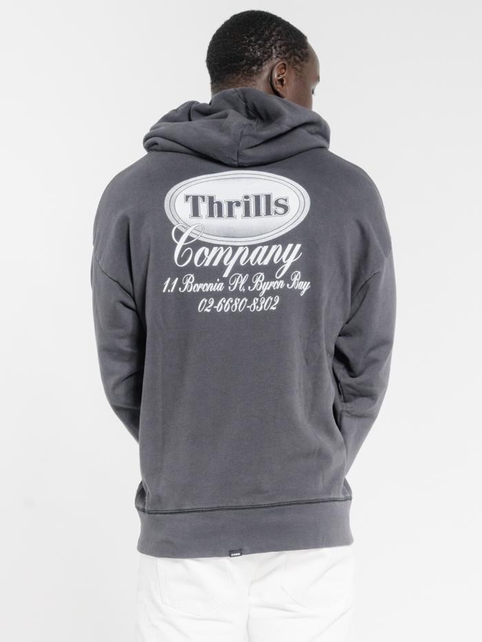 Troubled Paradise Slouch Pull On Hood - Dark Navy