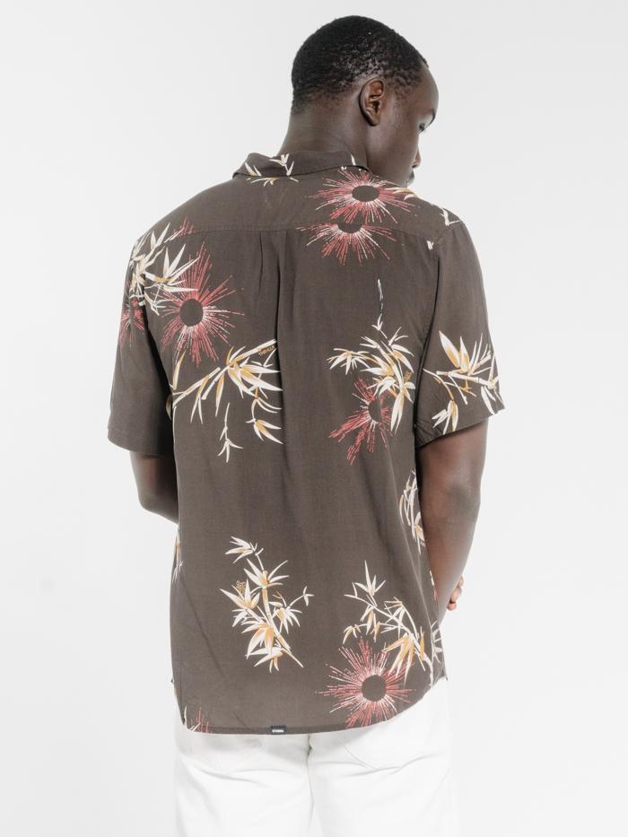 Bamboo Rat Short Sleeve Shirt - Postal Brown