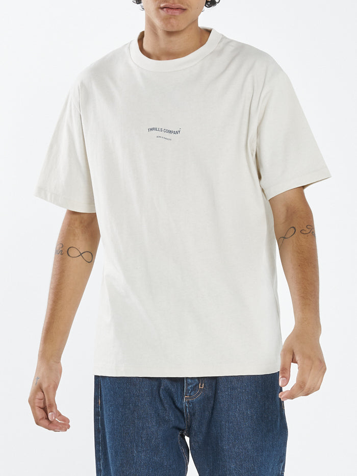 Stamp Wave Merch Fit Tee - Heritage White