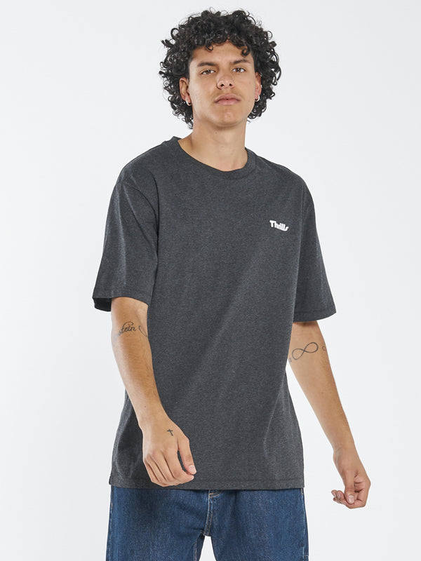 Thrills Limitless Oversize Fit Tee - Black Heather