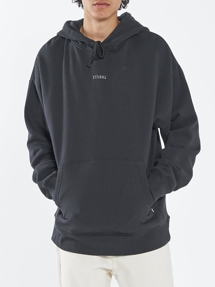 Minimal Thrills Slouch Pull On Hood - Washed Black