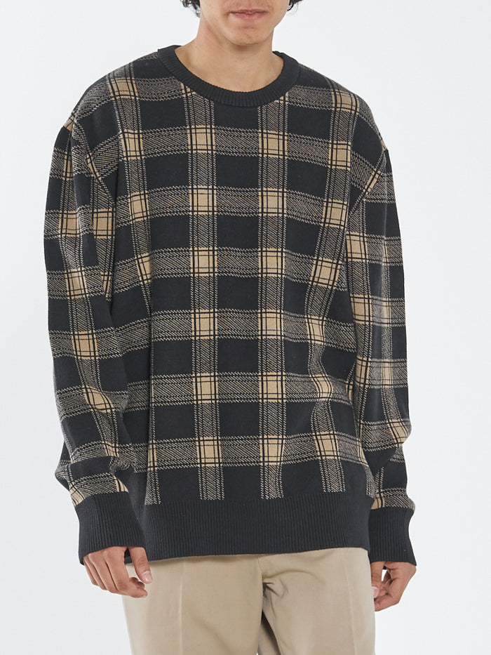 Now Then Crew Knit - Black