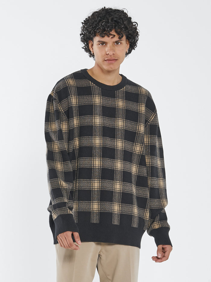 Now Then Crew Knit - Black