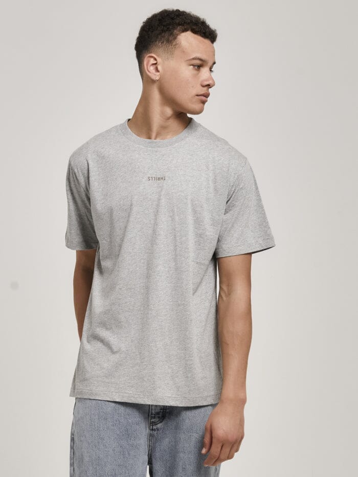 Minimal Thrills Merch Fit Tee - Grey Marle