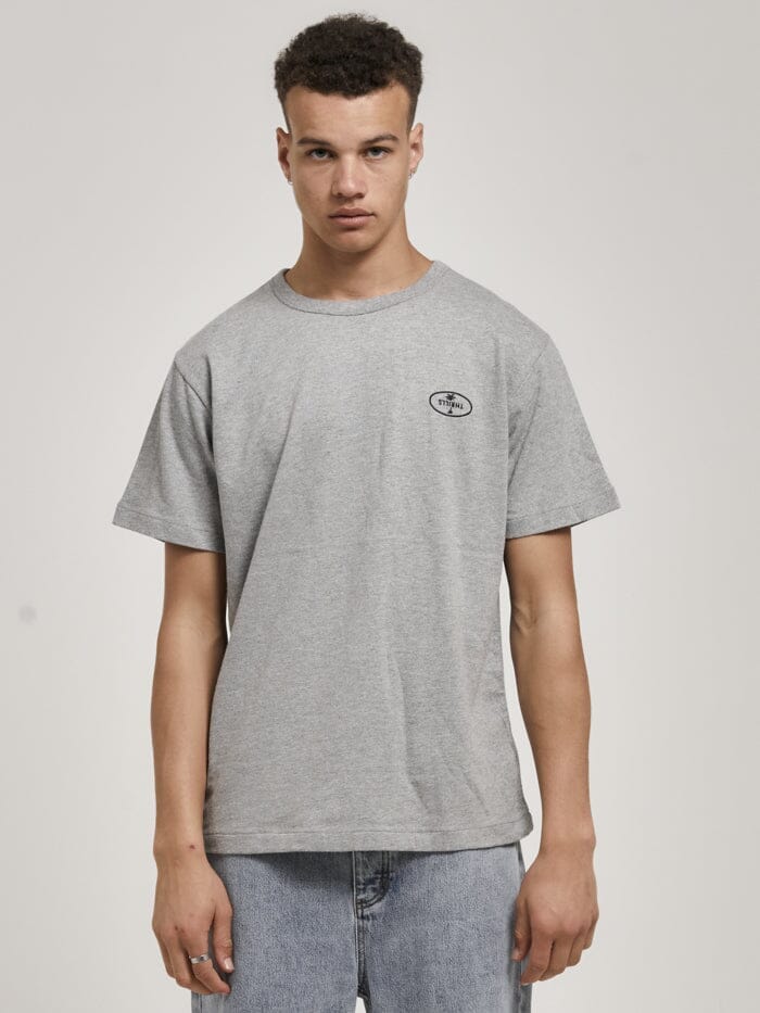 In A State Of Relaxation Merch Fit Tee - Grey Marle