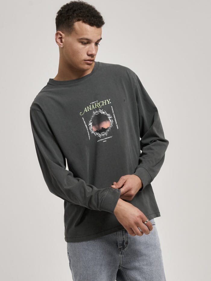 Tribute To Anarchy Merch Fit Long Sleeve Tee - Merch Black