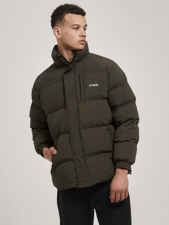 Thrills Union Puff Jacket - Tarmac