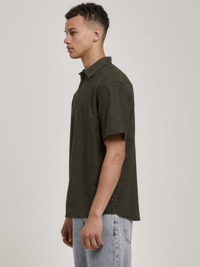 The Promised Land Short Sleeve Shirt - Army Green