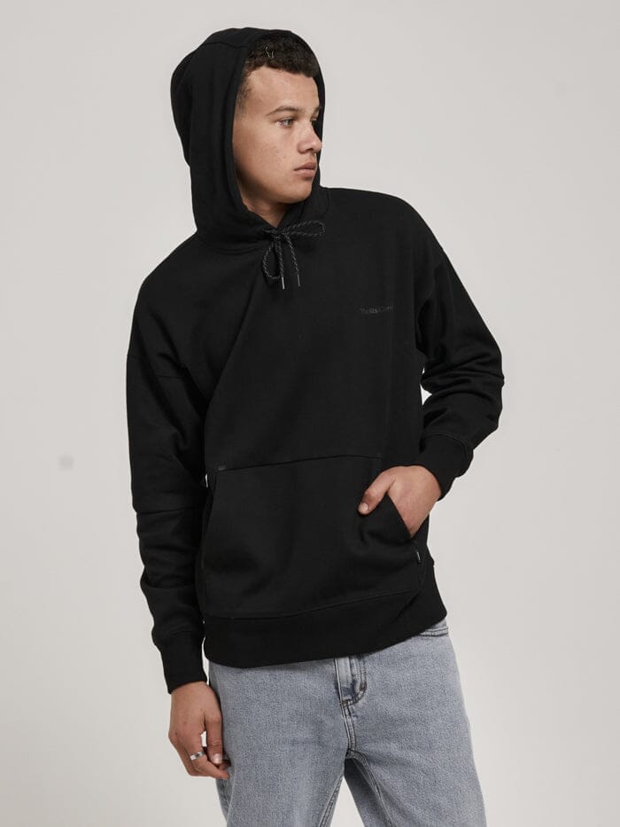 Underground Slouch Pull On Hood - Black