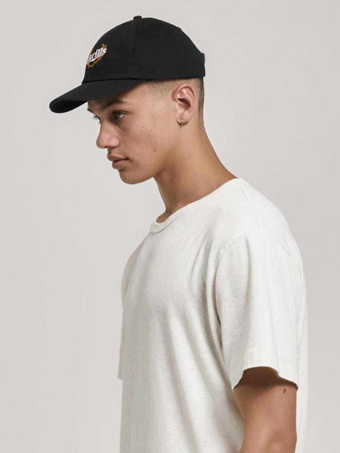 Animal House 6 Panel Cap - Washed Black