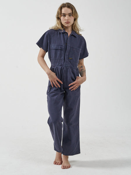 Hika　CLANE WAIST ADJUST OVERALLS　サイズ0 CLANE - オーバーオール - WAIST ADJUST OVERALLS - BLUE