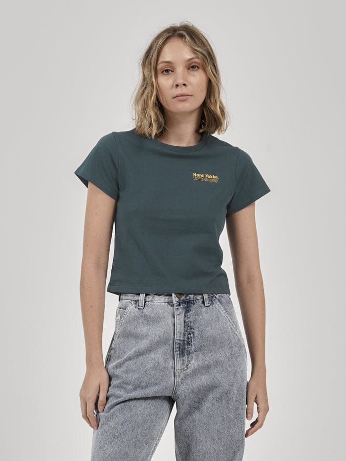 Hard Yakka x Thrills Double Double Mini Tee - Yakka Green