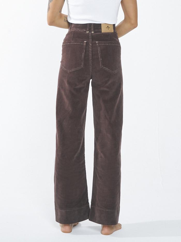 Belle Cord Pant - Postal Brown