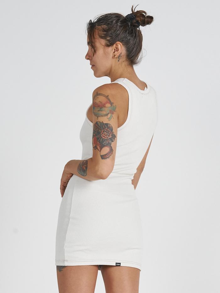 Hemp Thrills Company Rib Dress - Unbleached