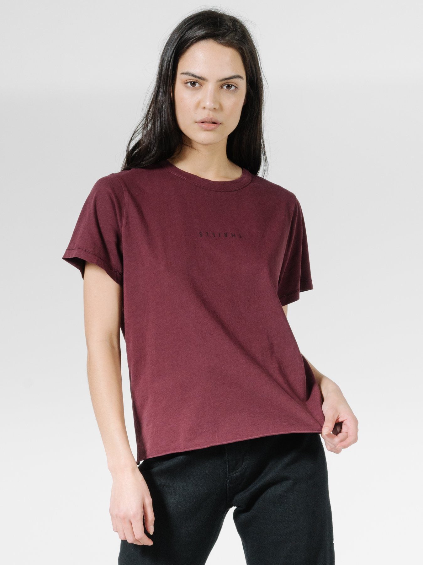 Minimal Thrills Relax Fit Tee - Blood Red