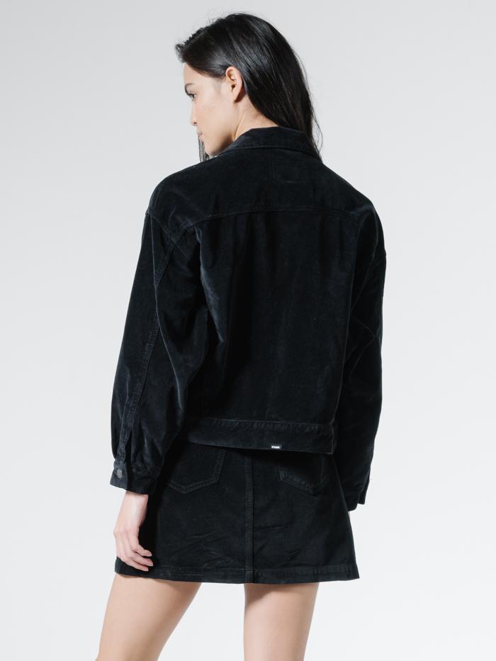 Jessie Velvet Jacket - Black