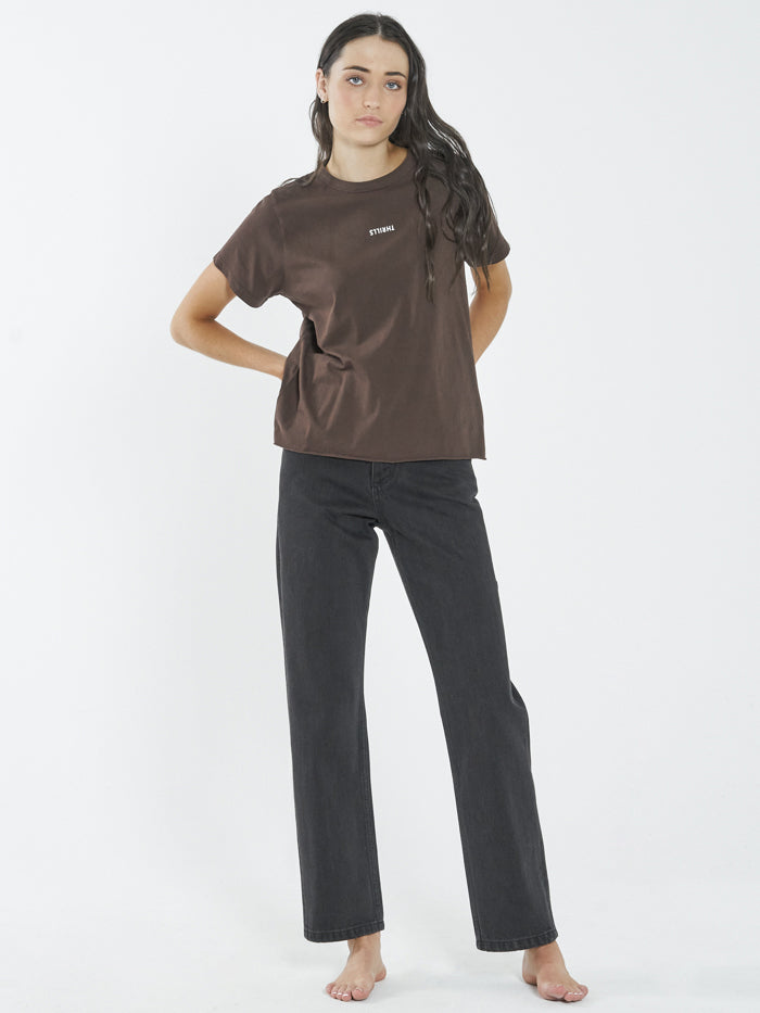 Minimal Thrills Relaxed Tee - Postal Brown